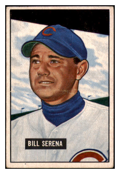 1951 Bowman Baseball #246 Bill Serena Cubs VG-EX 515137