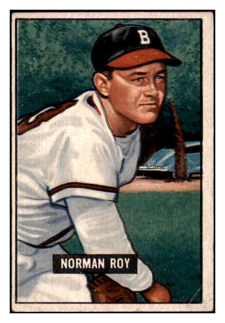 1951 Bowman Baseball #278 Norman Roy Braves VG-EX 515138