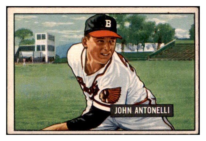 1951 Bowman Baseball #243 John Antonelli Braves VG-EX 515140