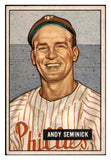 1951 Bowman Baseball #051 Andy Seminick Phillies EX 515143