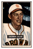 1951 Bowman Baseball #100 Sherm Lollar Browns EX 515157