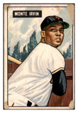 1951 Bowman Baseball #198 Monte Irvin Giants PR-FR 515162