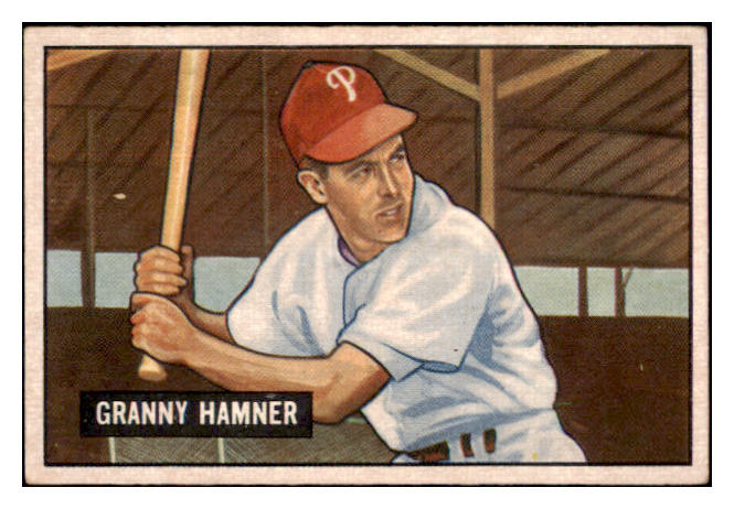 1951 Bowman Baseball #148 Granny Hamner Phillies EX 515171