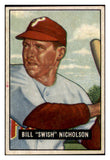 1951 Bowman Baseball #113 Bill Nicholson Phillies EX 515187