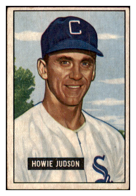 1951 Bowman Baseball #123 Howie Judson White Sox EX 515190