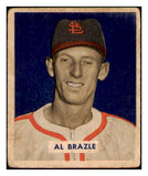 1949 Bowman Baseball #126 Al Brazle Cardinals VG Script 515191