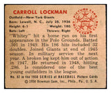 1950 Bowman Baseball #082 Whitey Lockman Giants VG-EX 515193