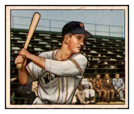 1950 Bowman Baseball #221 Don Mueller Giants EX-MT Copyright 515197