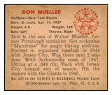 1950 Bowman Baseball #221 Don Mueller Giants EX-MT Copyright 515197