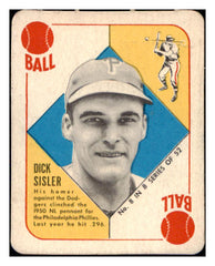 1951 Topps Blue Backs #008 Dick Sisler Phillies EX-MT 515198