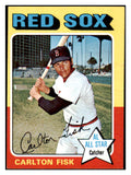 1975 Topps Mini Baseball #080 Carlton Fisk Red Sox NR-MT 515210