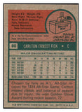 1975 Topps Mini Baseball #080 Carlton Fisk Red Sox NR-MT 515210