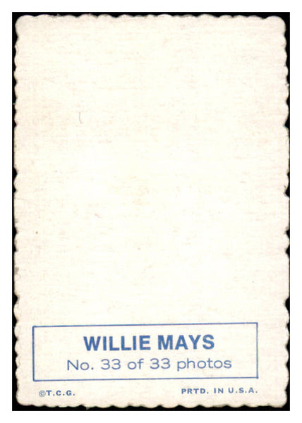 1969 Topps Baseball Deckle Edge #033 Willie Mays Giants EX-MT 515214