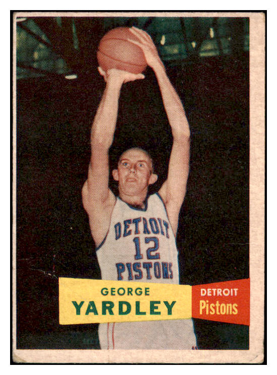 1957-58 Topps Basketball #002 George Yardley Pistons GD-VG 515232