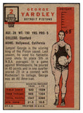 1957-58 Topps Basketball #002 George Yardley Pistons GD-VG 515232