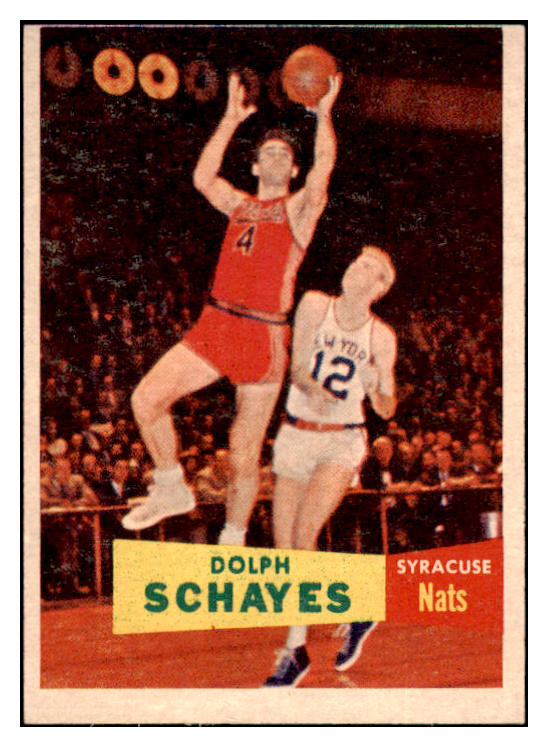 1957-58 Topps Basketball #013 Dolph Schayes Nationals EX 515240