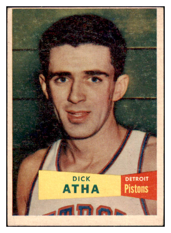 1957-58 Topps Basketball #014 Dick Atha Pistons EX 515241