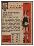 1957-58 Topps Basketball #020 Bill Thieben Pistons EX-MT 515243