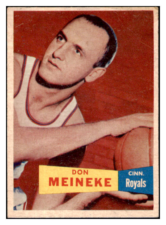 1957-58 Topps Basketball #021 Don Meineke Royals VG 515244