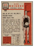 1957-58 Topps Basketball #021 Don Meineke Royals VG 515244