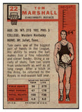 1957-58 Topps Basketball #022 Tom Marshall Royals VG 515245