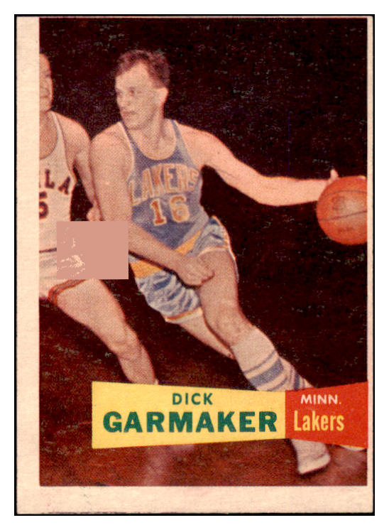 1957-58 Topps Basketball #023 Dick Garmaker Lakers EX 515246