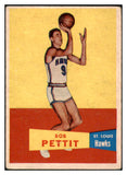 1957-58 Topps Basketball #024 Bob Pettit Hawks VG 515247