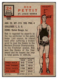 1957-58 Topps Basketball #024 Bob Pettit Hawks VG 515247