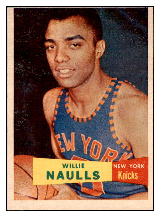 1957-58 Topps Basketball #029 Willie Naulls Knicks EX 515251