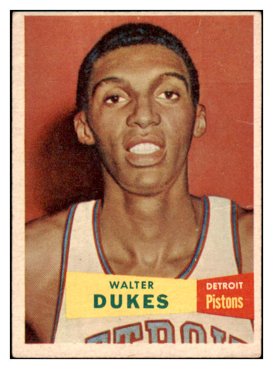 1957-58 Topps Basketball #030 Walter Dukes Pistons VG-EX 515252