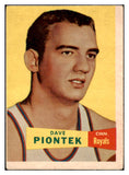 1957-58 Topps Basketball #031 Dave Piontek Royals VG 515253