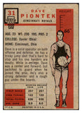 1957-58 Topps Basketball #031 Dave Piontek Royals VG 515253