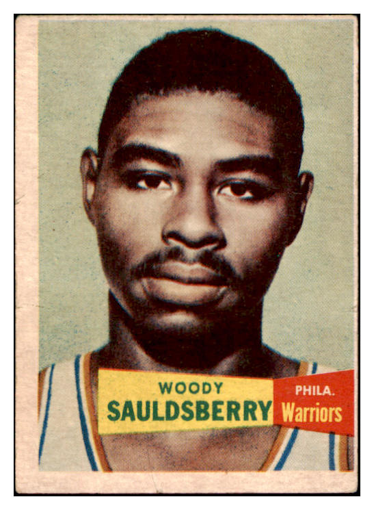 1957-58 Topps Basketball #034 Woody Sauldsberry Warriors VG-EX 515256