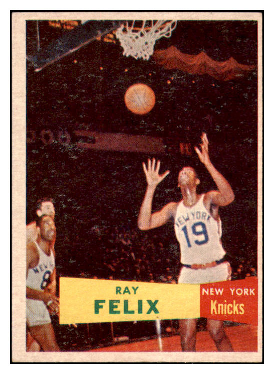 1957-58 Topps Basketball #035 Ray Felix Knicks EX+/EX-MT 515257