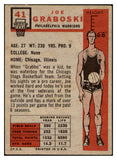 1957-58 Topps Basketball #041 Joe Graboski Warriors VG-EX 515260