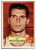 1957-58 Topps Basketball #046 Mel Hutchins Knicks EX+/EX-MT 515264