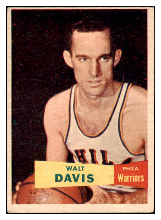 1957-58 Topps Basketball #049 Walt Davis Warriors VG-EX 515266