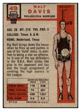 1957-58 Topps Basketball #049 Walt Davis Warriors VG-EX 515266