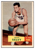 1957-58 Topps Basketball #051 Frank Selvy Hawks EX-MT 515268