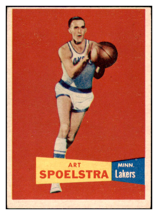 1957-58 Topps Basketball #052 Art Spoelstra Lakers EX 515269