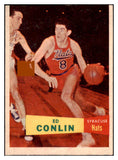 1957-58 Topps Basketball #058 Ed Conlin Nationals EX 515273