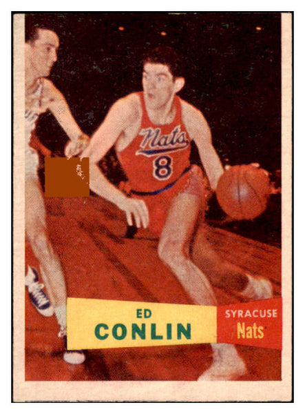 1957-58 Topps Basketball #058 Ed Conlin Nationals EX 515273