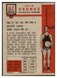 1957-58 Topps Basketball #067 Jack George Warriors VG 515279