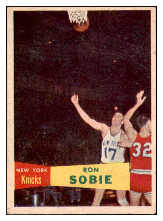 1957-58 Topps Basketball #069 Ron Sobie Knicks GD-VG 515281