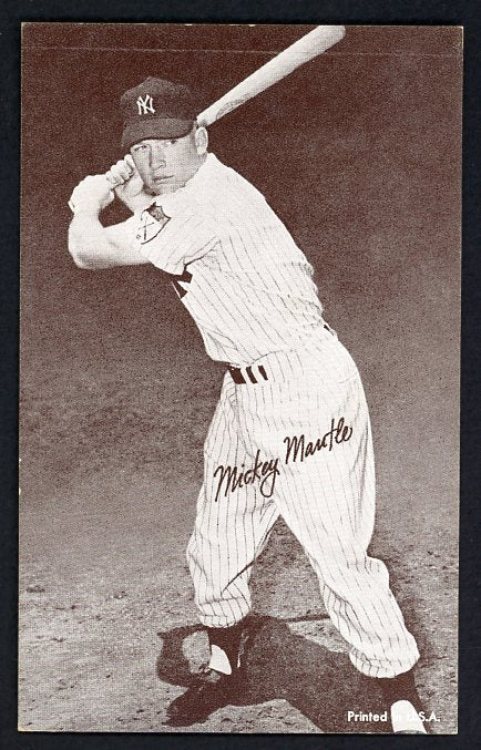 1963 Stat Back Exhibits Mickey Mantle Yankees EX+/EX-MT 515291