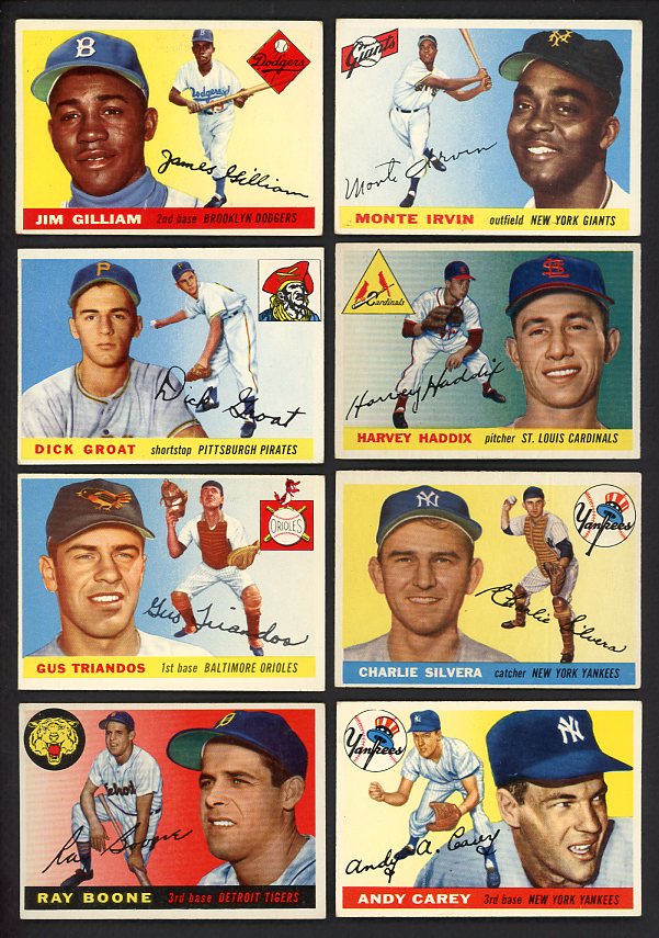 1955 Topps Set Lot 51 Diff VG-EX Irvin Gilliam 515342