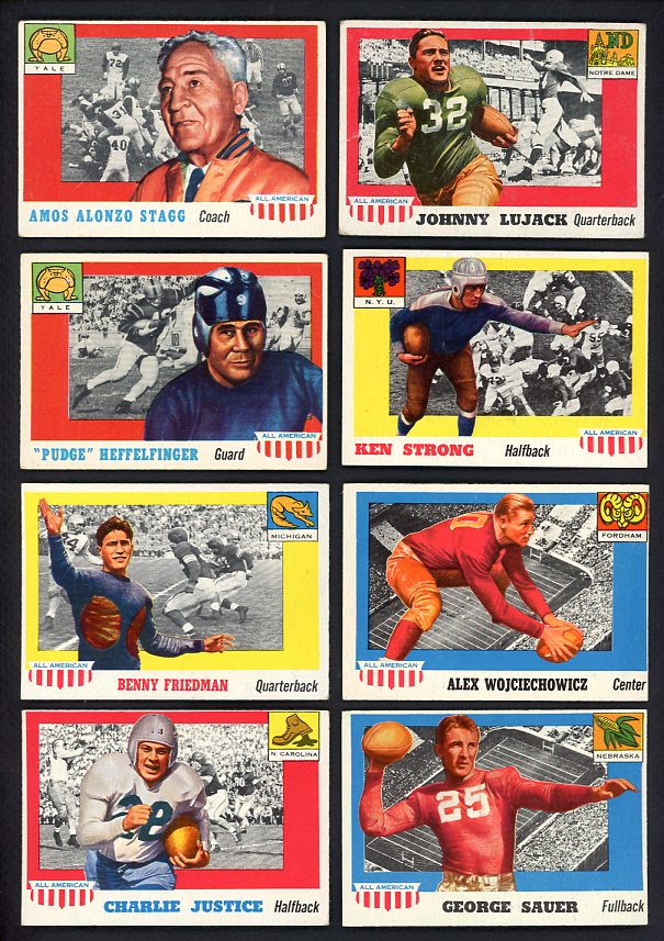 1955 Topps Set Lot 29 Diff VG-EX/EX Stagg Lujack Justice 515351