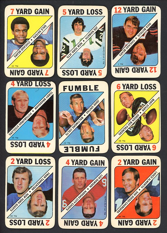 1971 Topps Football Game Near Set (-Simpson) EX-MT Namath 515394