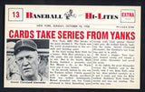 1960 Nu Card Hi Lites #013 Grover Alexander Cardinals NR-MT 515444