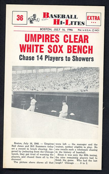 1960 Nu Card Hi Lites #036 Ted Lyons White Sox EX-MT 515460